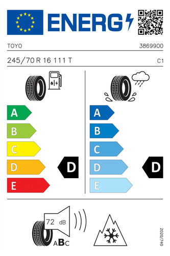 Ganzjahresreifen toyo 245 r - ganzjahresreifen,